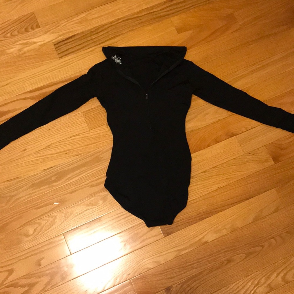 Capezio Black Long Sleeve Leotard